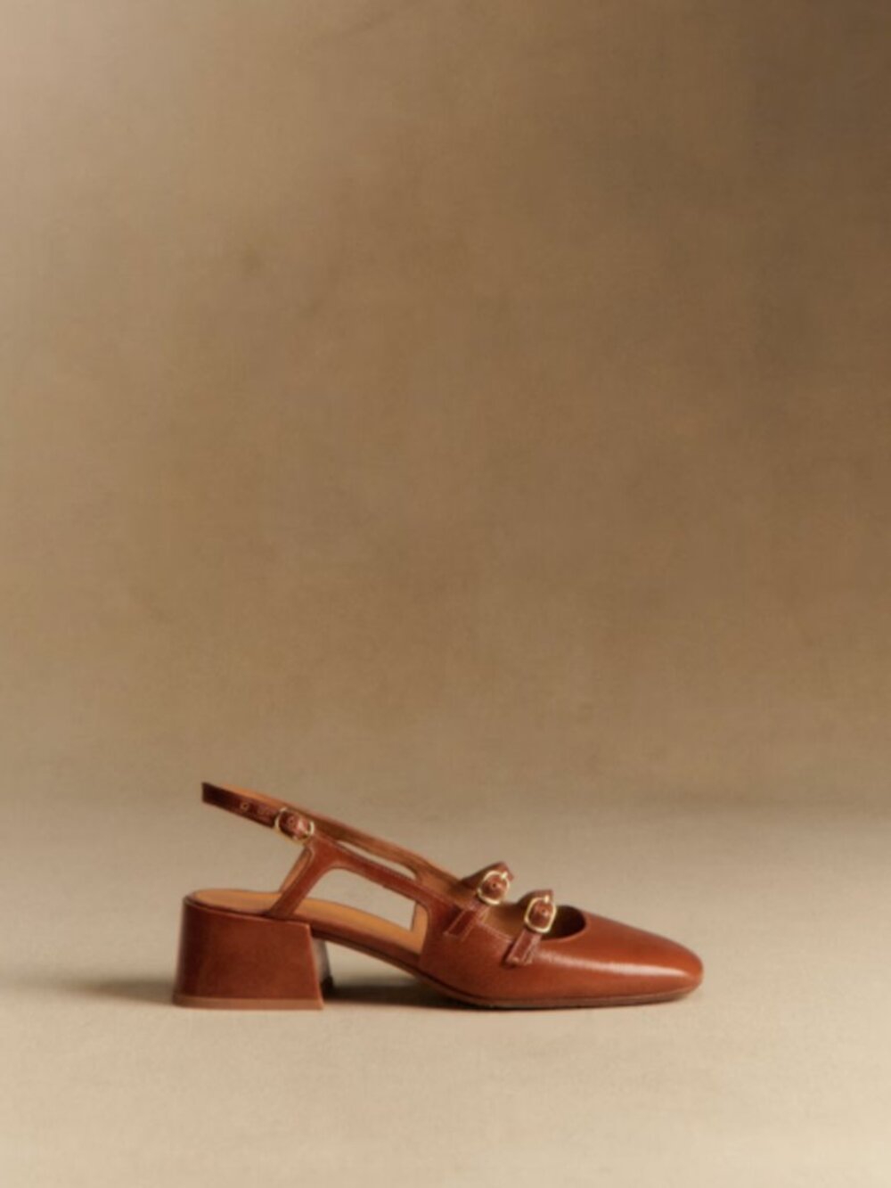 Sezane Paula Babies: Patent Camel - Size 5 - Picture 4 of 4